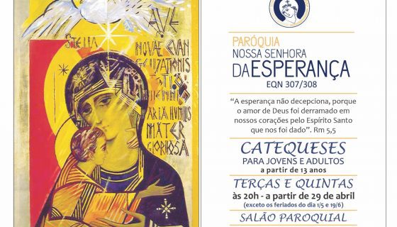 Catequeses para jovens e adultos – caminho neocatecumenal 1 Catequese cn – pnse – paróquia nossa senhora da esperança