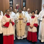 Pe. Fernando alves de souza celebra o sétimo dia da novena de nossa senhora da esperança